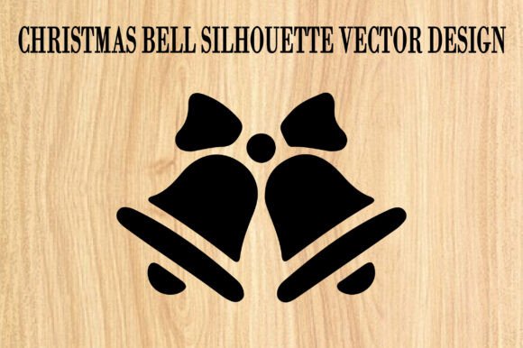 Christmas Bell Silhouette Vector for Illustrations