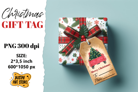 Christmas Gift Tag Truck Illustrations Review