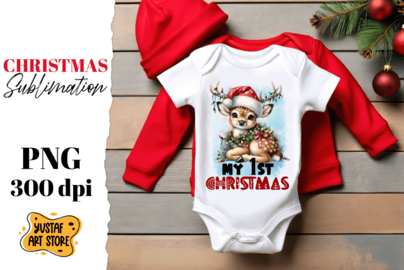 First Christmas Deer Illustrations Review