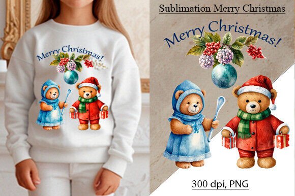 Merry Christmas Teddy Bears New Year Illustrations Review