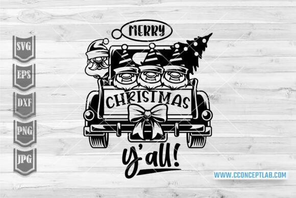 Merry Christmas Yall Gnome Illustrations Review