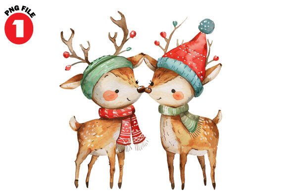 Review: Christmas Cute Kids Deer Clipart for Embroidery