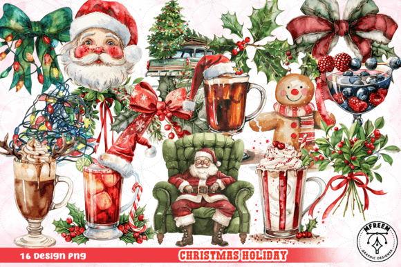 Reviewing Christmas Holiday Clipart PNG for Embroidery