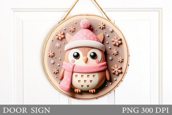 Reviewing the Christmas Owl Door Sign Design