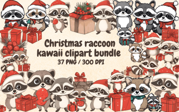 Reviewing the Christmas Raccoon Kawaii Clipart PNG