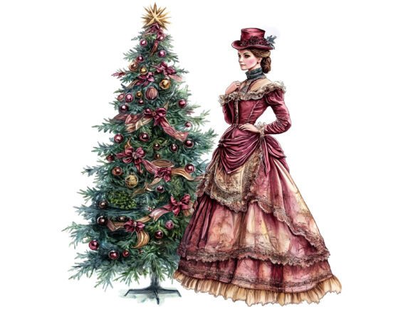 Reviewing the Victorian Christmas Time Clipart Bundle