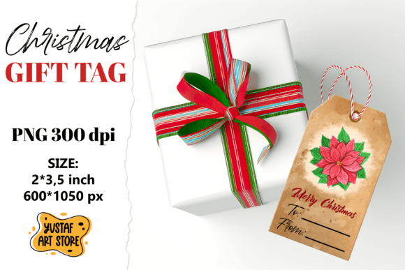 Vintage Christmas Gift Tag Illustrations Review
